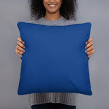 Love Softball Basic Pillow BLUE