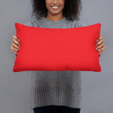 Love Softball Basic Pillow RED