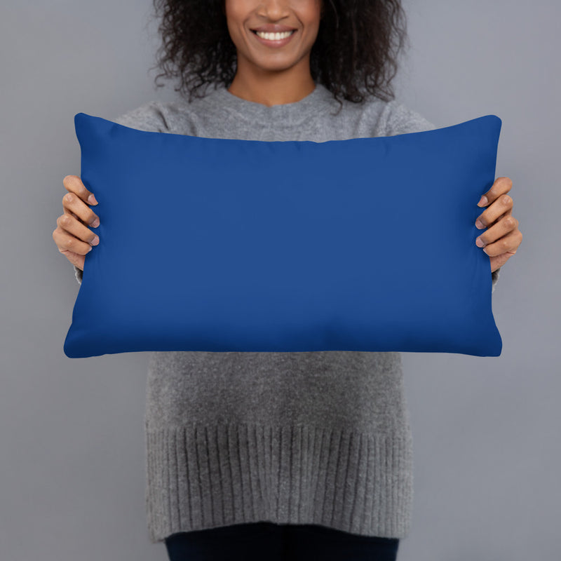 Love Softball Basic Pillow BLUE