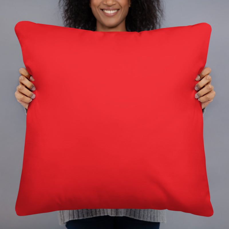 Love Softball Basic Pillow RED