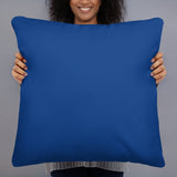 Love Softball Basic Pillow BLUE