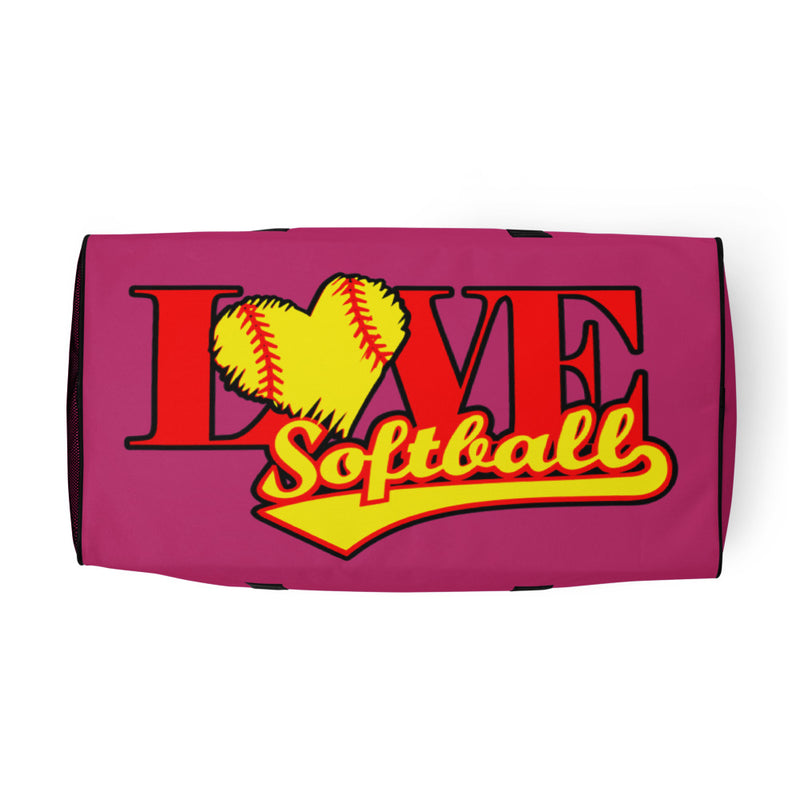 Love Softball Duffle bag PINK