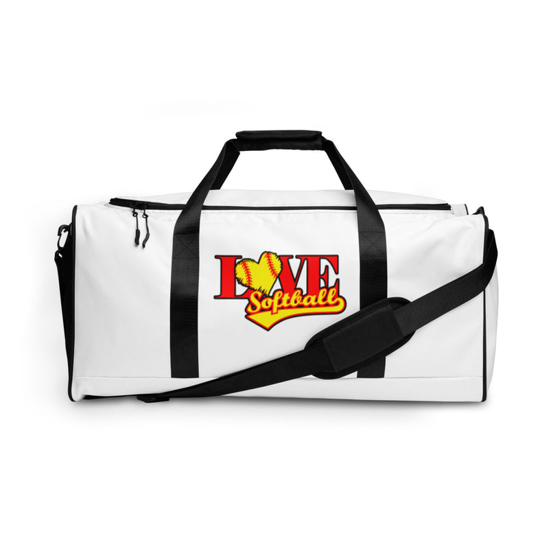 Love Softball Duffle bag WHITE