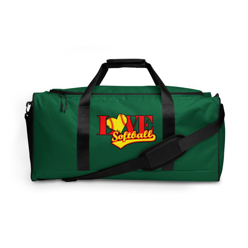 Love Softball Duffle bag GREEN