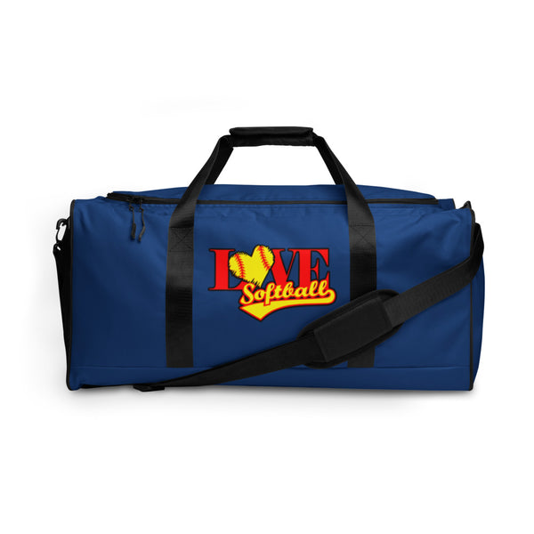 Love Softball Duffle bag BLUE