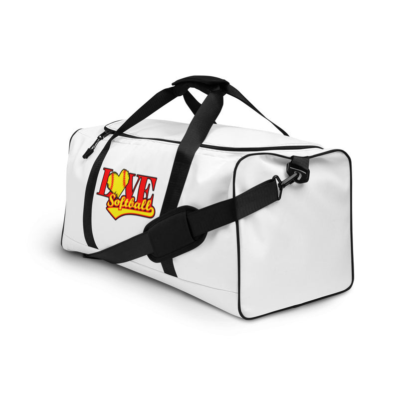 Love Softball Duffle bag WHITE