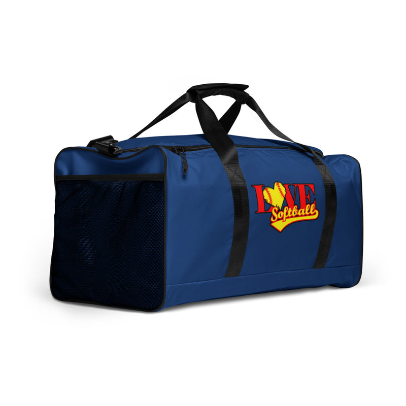 Love Softball Duffle bag BLUE