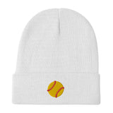 Softball Embroidered Beanie