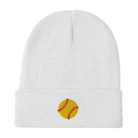 Softball Embroidered Beanie
