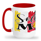 Softball Mom Tall glossy ceramic mug
