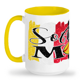 Softball Mom Tall glossy ceramic mug