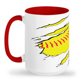 Tall Mug Softball Tear