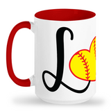Tall Mug Love Softball