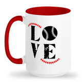 Love Baseball mug