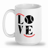 Love Baseball mug