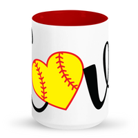 Tall Mug Love Softball
