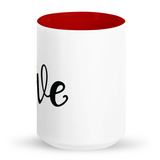 Softball Love Tall glossy ceramic mug