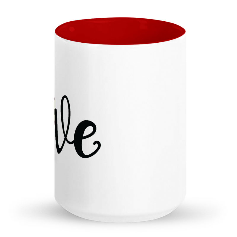 Softball Love Tall glossy ceramic mug