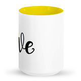 Softball Love Tall glossy ceramic mug