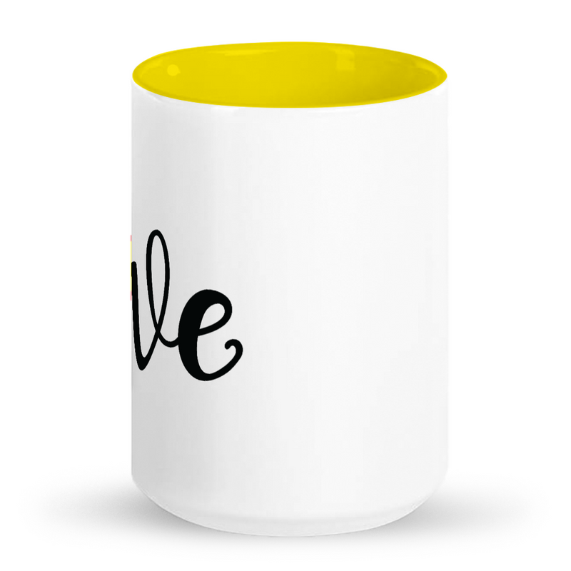 Softball Love Tall glossy ceramic mug