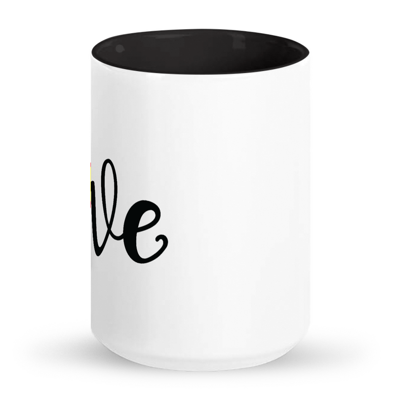 Softball Love Tall glossy ceramic mug