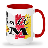 Softball Mom Tall glossy ceramic mug