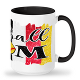 Softball Mom Tall glossy ceramic mug