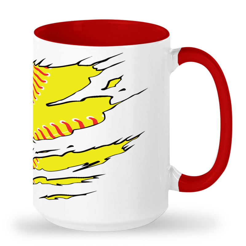 Tall Mug Softball Tear