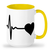Tall Mug Softball Heart