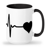 Tall Mug Softball Heart