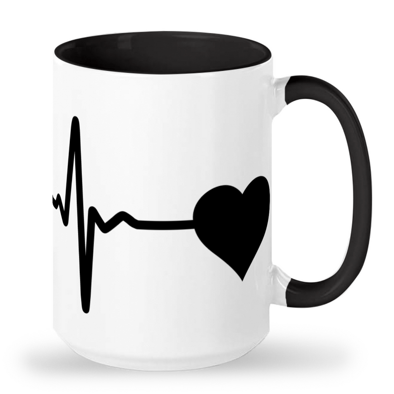 Tall Mug Softball Heart