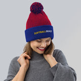 Softball Beast Pom-Pom Beanie