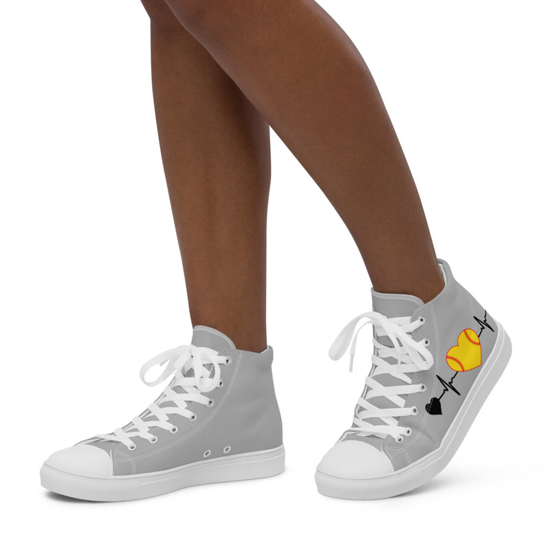 Women’s high top canvas shoes