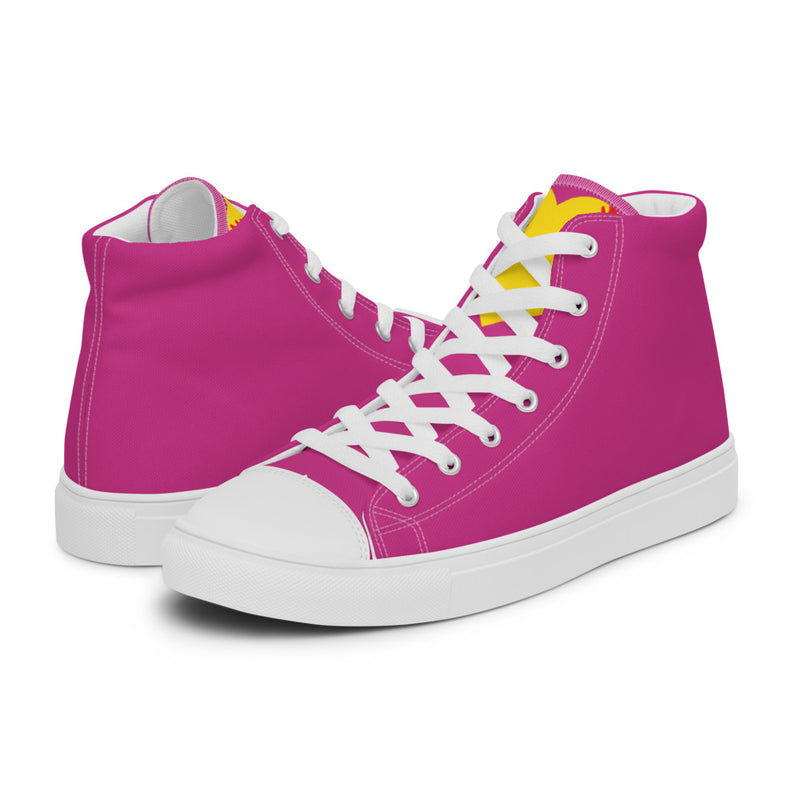 Women’s high top canvas shoes PINK