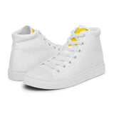 Women’s high top canvas shoes White