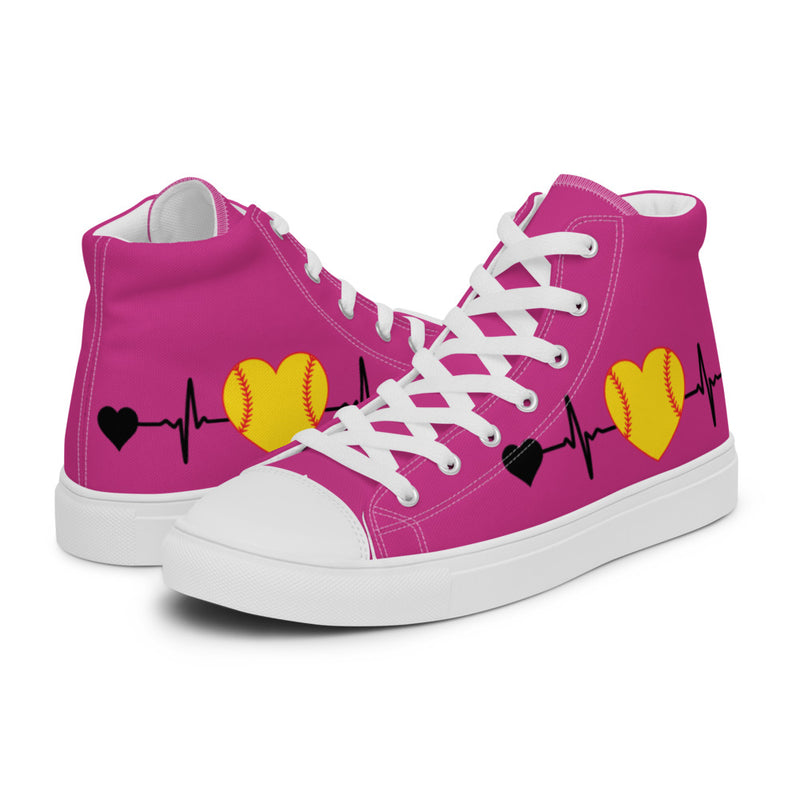 Women’s high top canvas shoes PINK