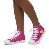 Women’s high top canvas shoes PINK