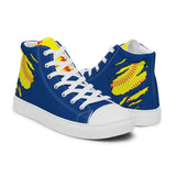 Women’s high top canvas shoes BLUE