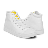 Women’s high top canvas shoes White