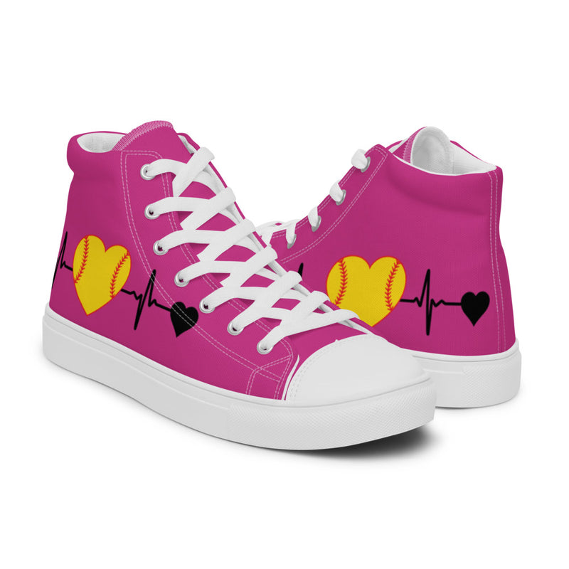 Women’s high top canvas shoes PINK